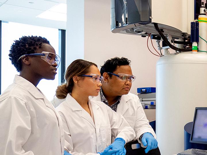 Students in a laboratory